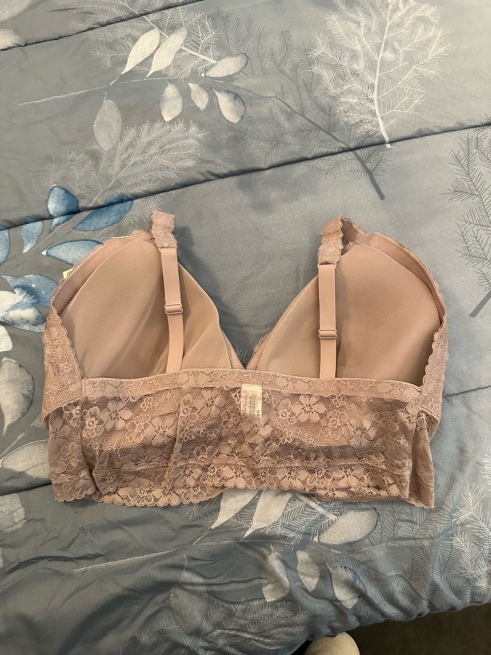 NWTS No Boundaries Crossover Lace Bralette - Lt. Mauve sz XXXL - Picture 4 of 8